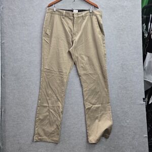 Volcom Men Pants 36 Khaki Chino Twill Frickin Modern Stretch 30.5" Inseam